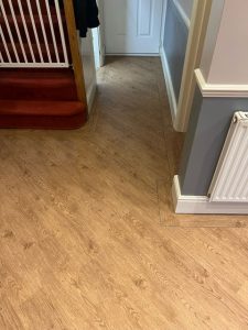 OLD ENGLISH OAK LVT FLOORING with BORDER by Brampton Chase